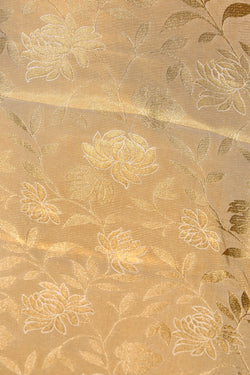 Image of Kanchipattu Brocade Ivory Off-White Saree