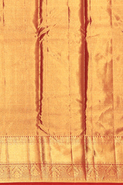 Image of Kanchipattu Brocade Ivory Off-White Saree