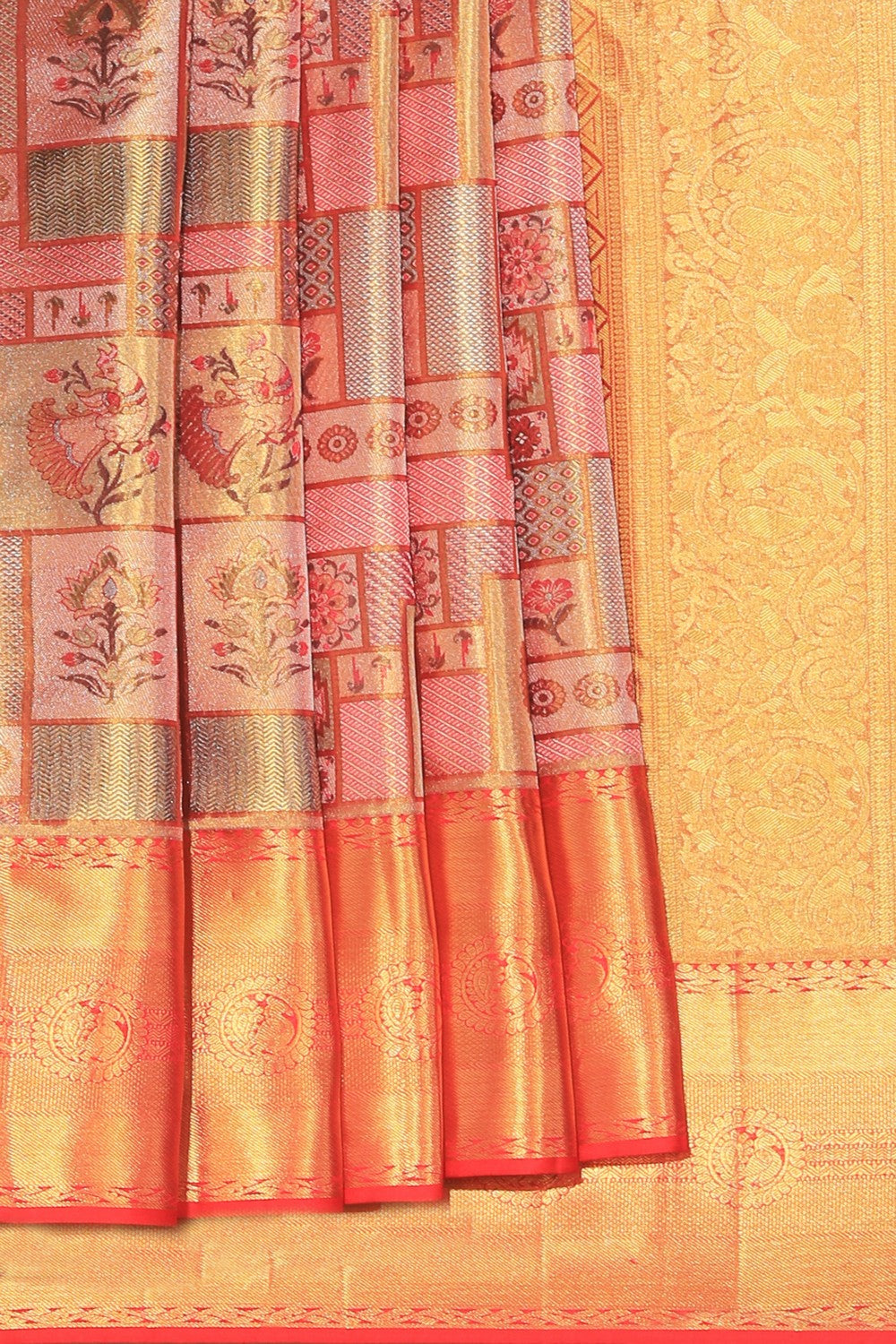 Kanchipattu Brocade Gold Saree