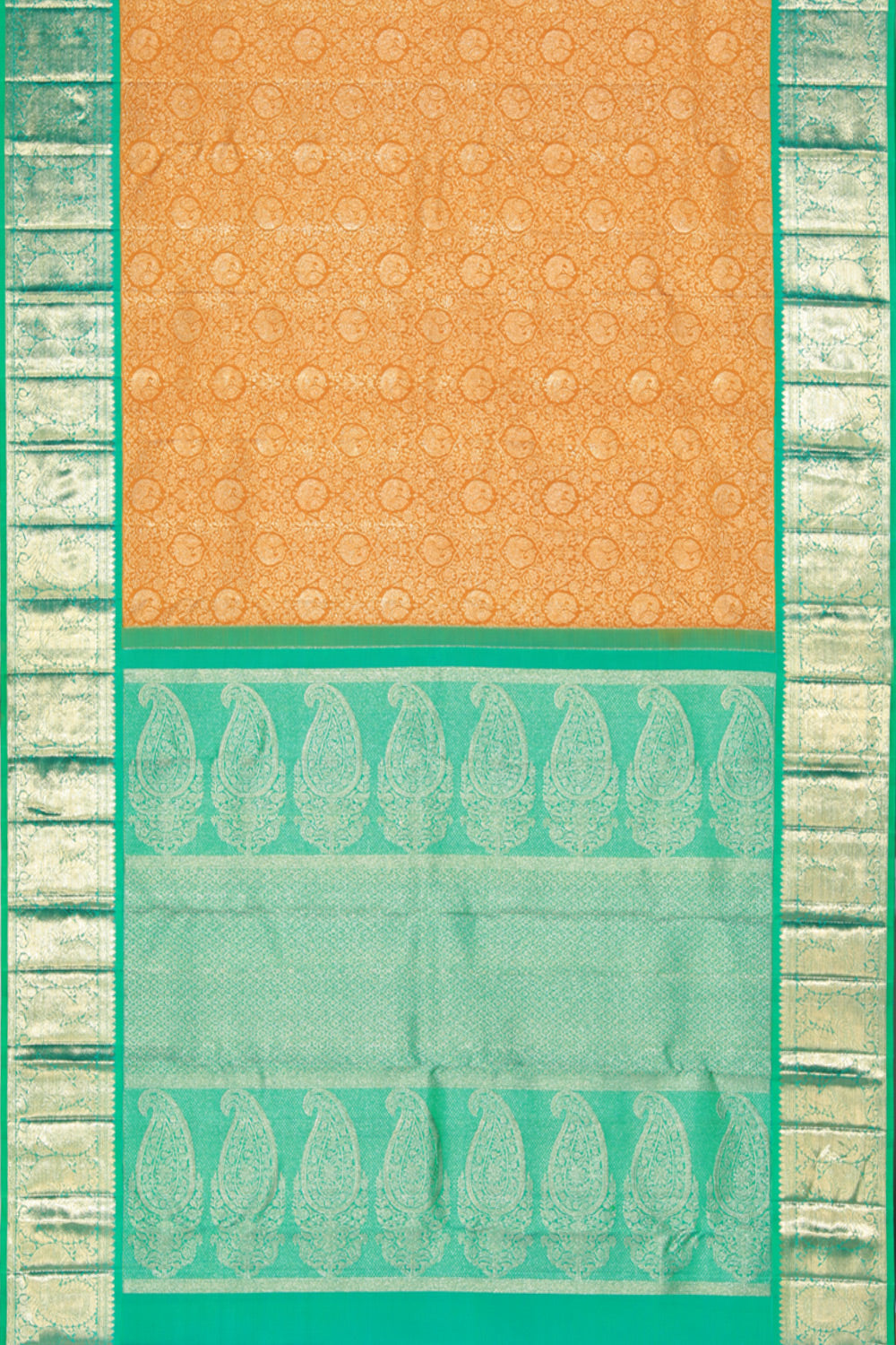 Image of Kanchipattu Brocade Yellow Saree
