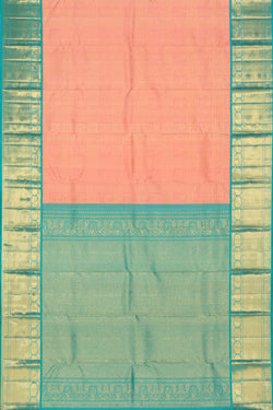 Image of Kanchipattu Brocade Pink Saree