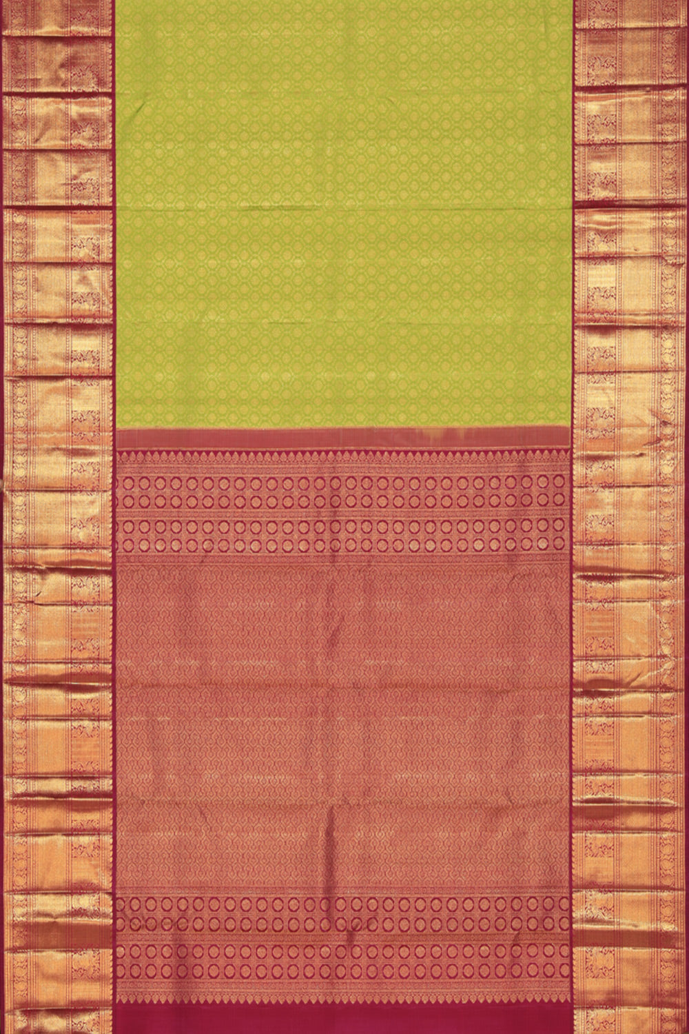 Kanchipattu Brocade Green Saree