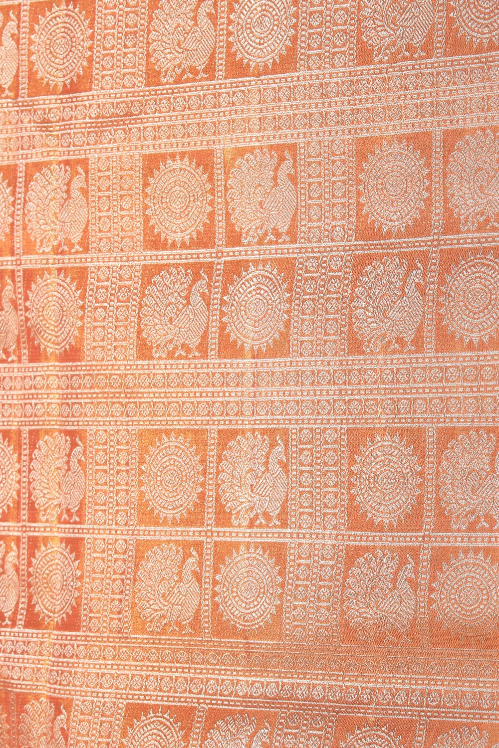 Kanchipattu Brocade Peach Saree