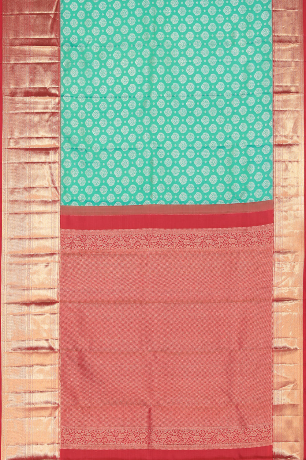 Kanchipattu Brocade Sea Green Saree