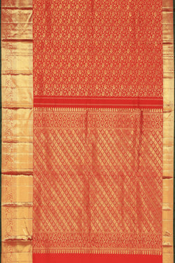 Image of Kanchipattu Brocade Red Saree