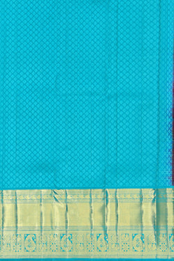 Image of Kanchipattu Brocade Violet Saree