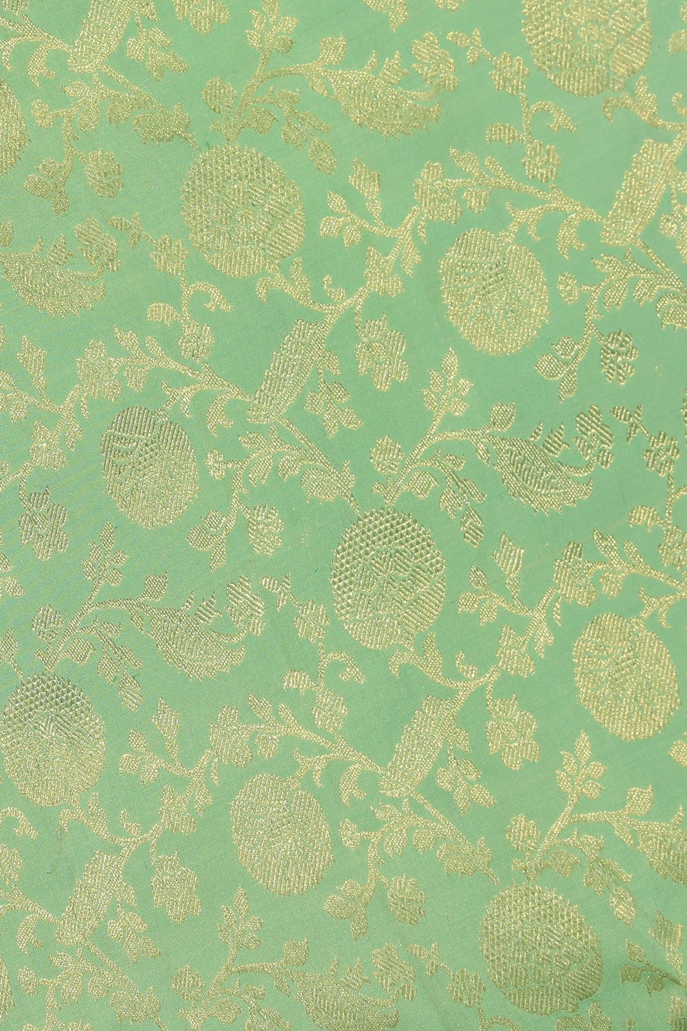 Image of Kanchipattu Brocade Sea Green Saree