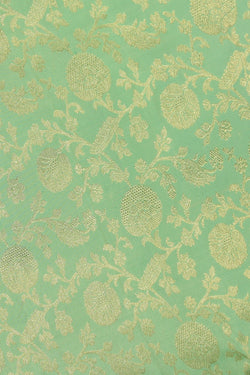 Image of Kanchipattu Brocade Sea Green Saree