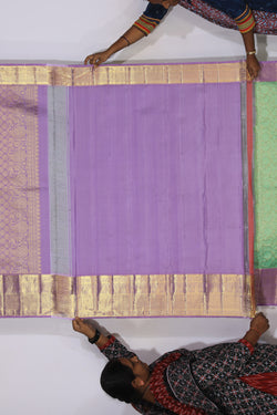 Image of Kanchipattu Brocade Sea Green Saree