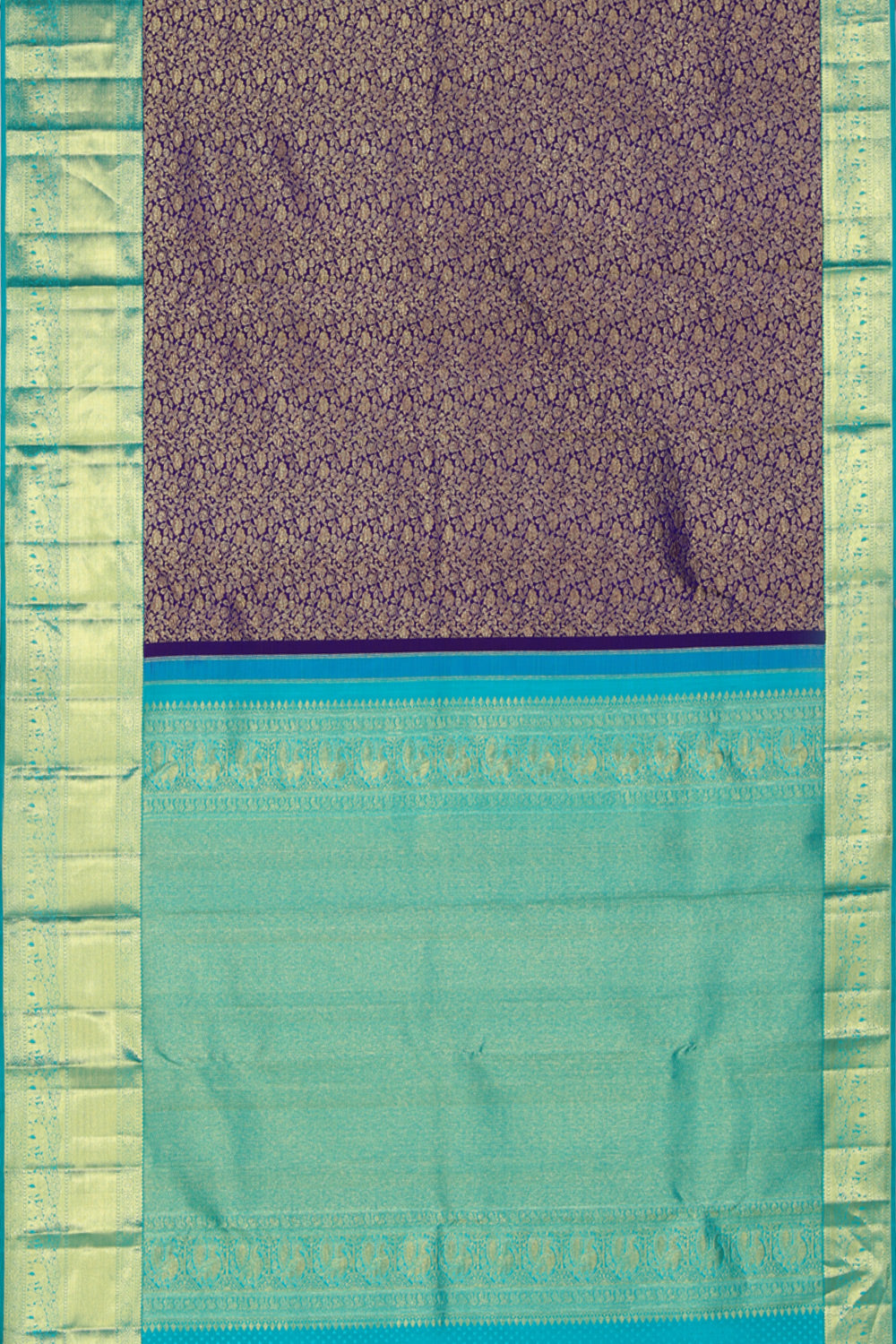 Kanchipattu Brocade Purple Saree