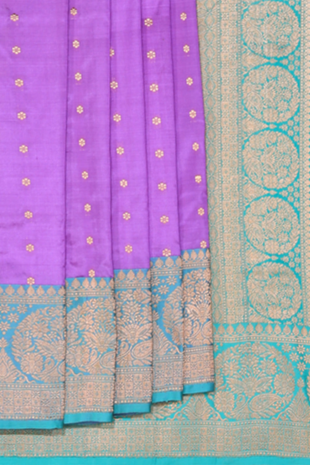 Collection of Banarasi Silk Purple Saree in a gallery layout