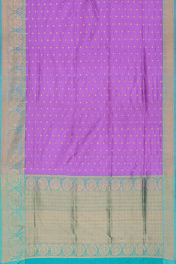 Collection of Banarasi Silk Purple Saree in a gallery layout