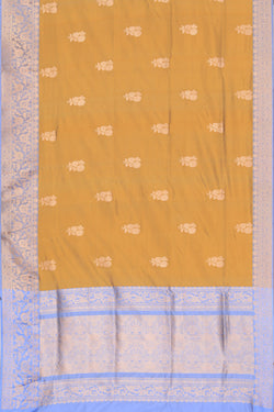 Image of Banarasi Silk Fenugreek Green Saree