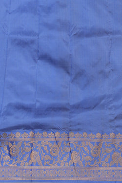 Image of Banarasi Silk Fenugreek Green Saree