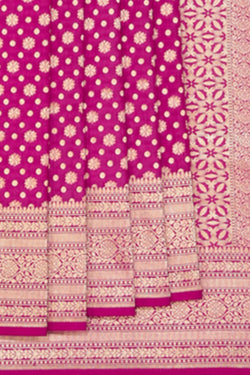 Collection of Banarasi Silk Pink Saree in a gallery layout