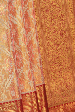 Image of Kanchipattu Tissue Brocade Gold Saree