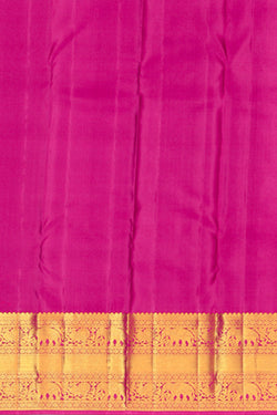 Image of Kanchipattu Teal Blue Saree