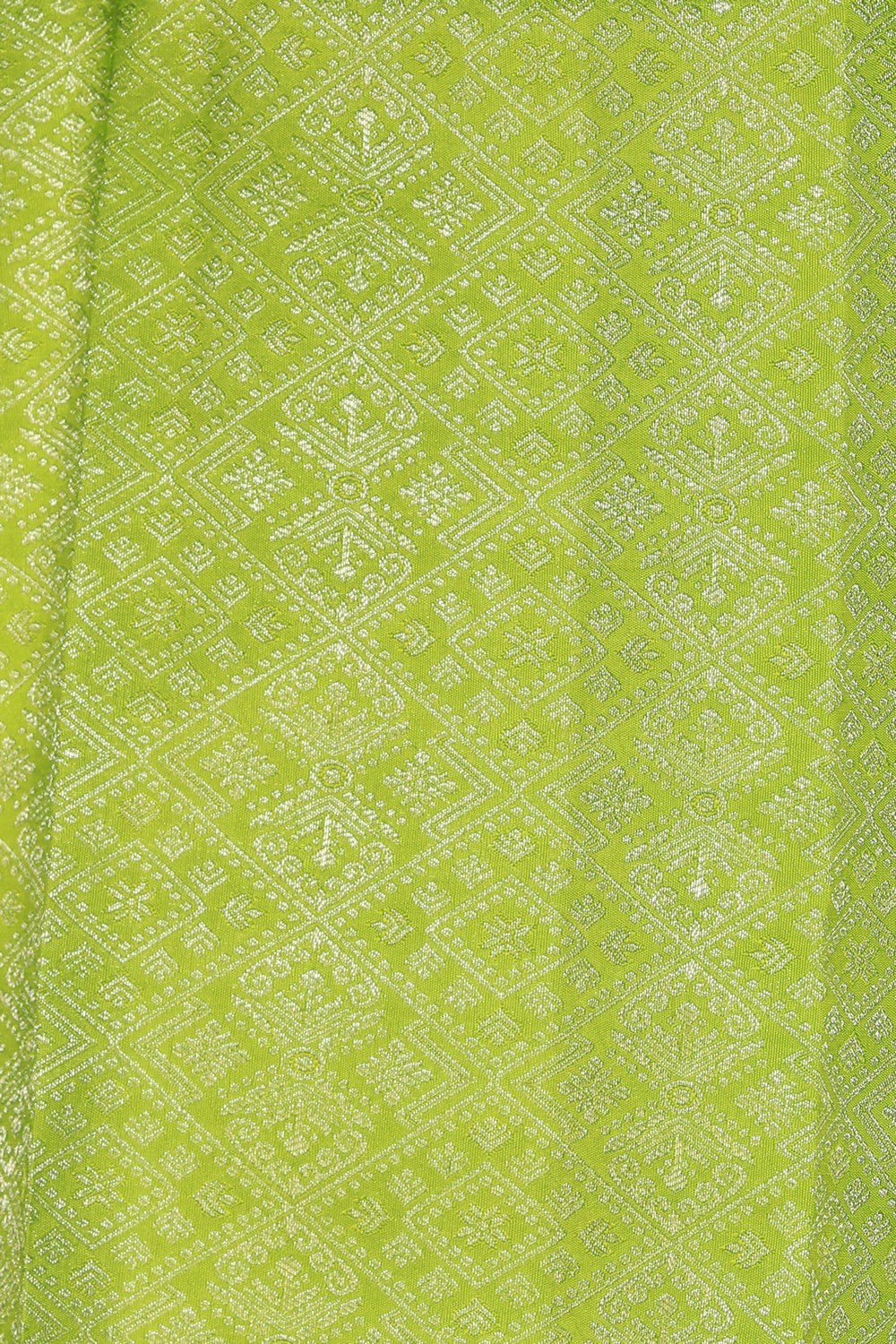 Kanchipattu Vibrant Green Saree