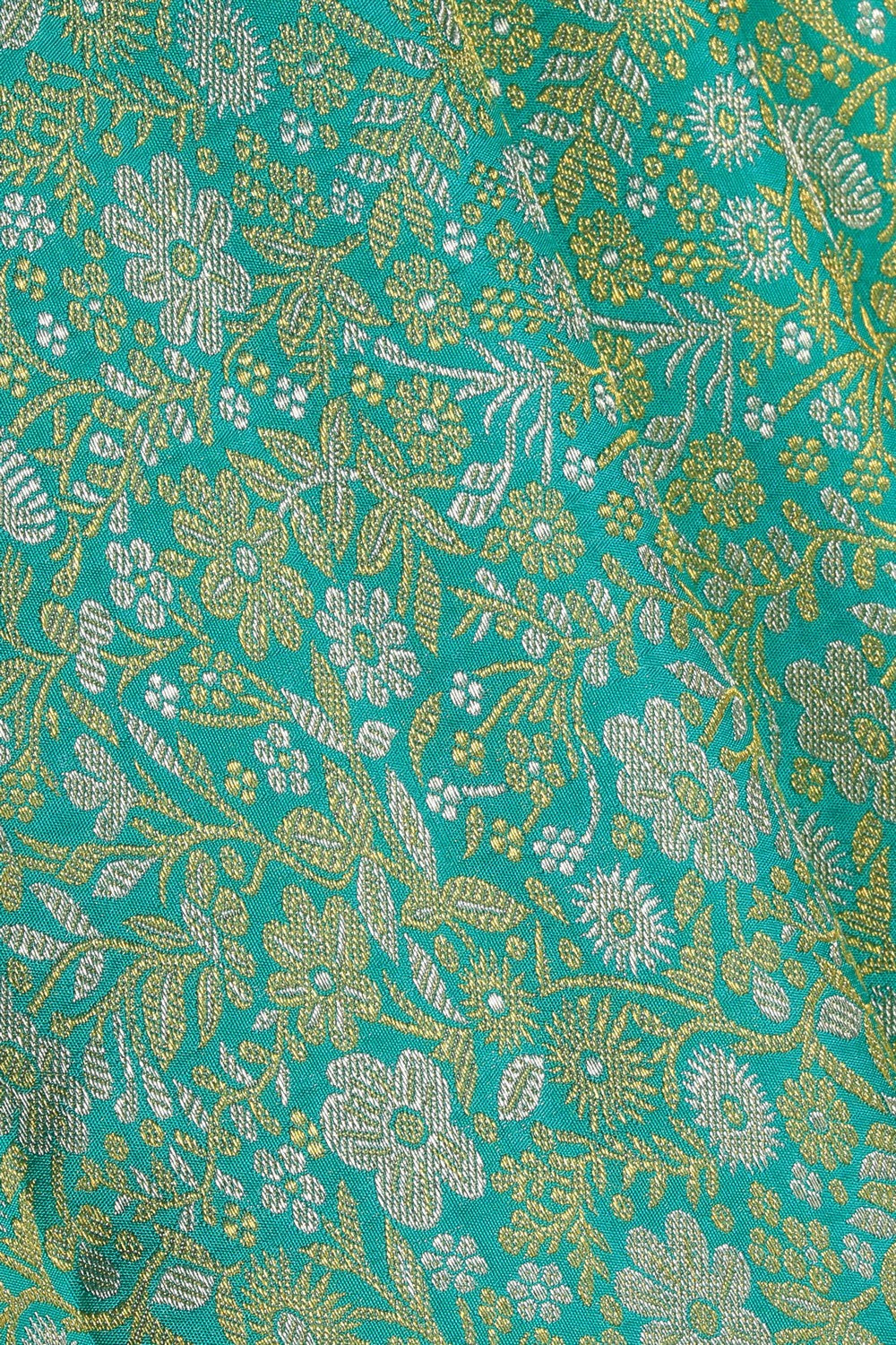 Image of Kanchipattu Sea Green Saree