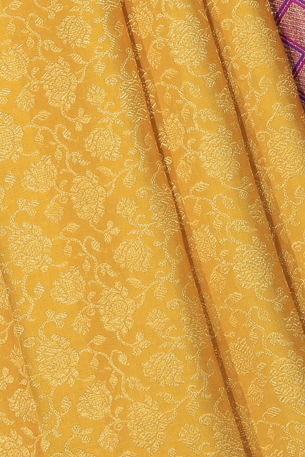 Kanchipattu Brocade Yellow Saree