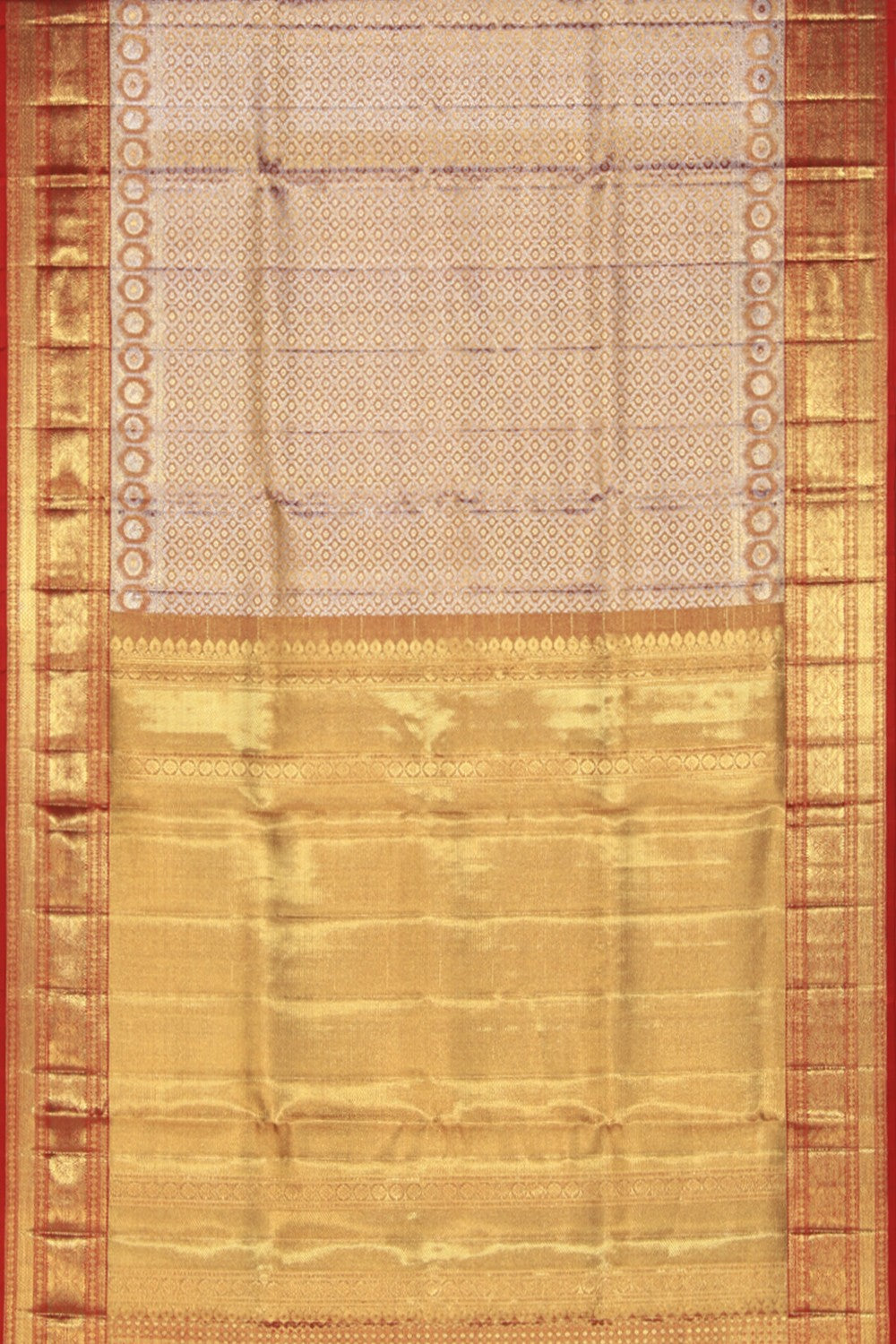 Kanchipattu Tissue Brocade Gold Saree