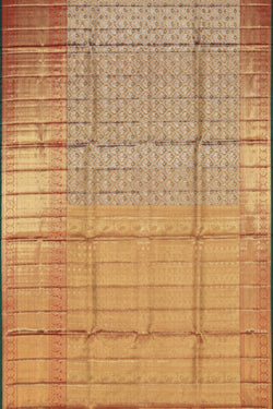 Image of Kanchipattu Tissue Brocade Gold Saree