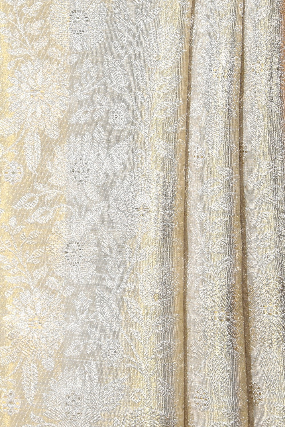 Kanchipattu Tissue Brocade Gold Saree