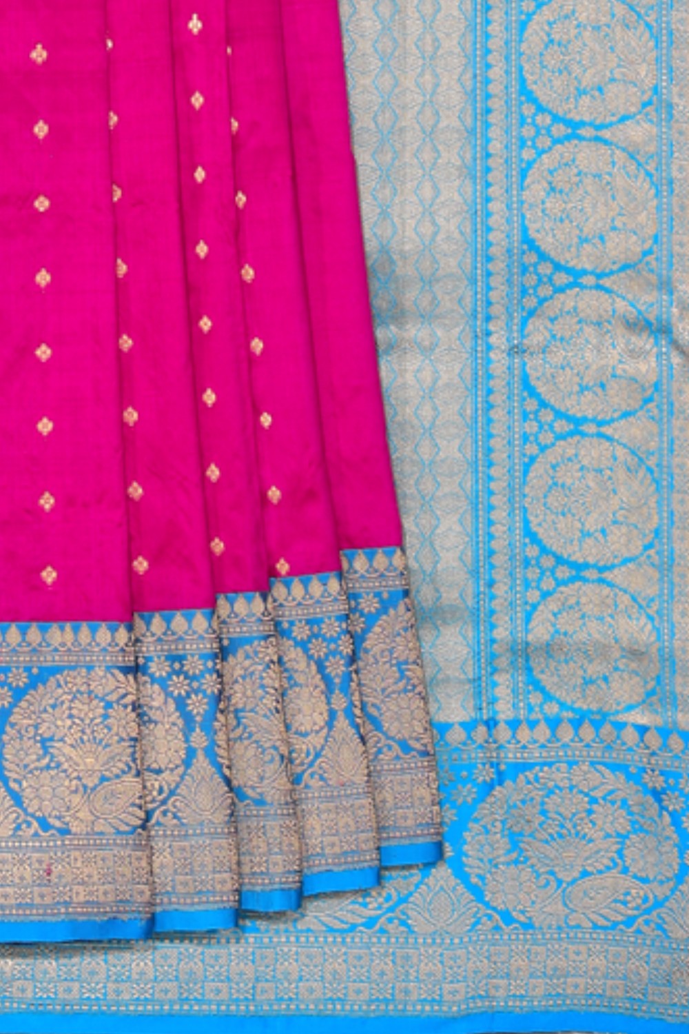 Collection of Banarasi Silk Pink Saree in a gallery layout