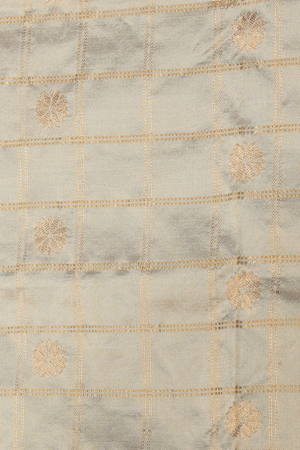 Collection of Narayanpet Silk Off-White Saree in a gallery layout