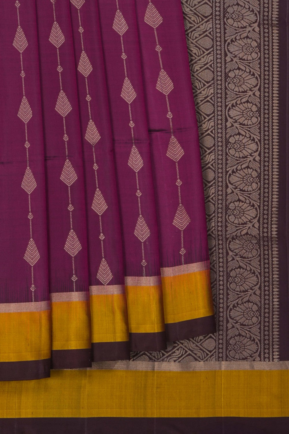 Image of South Silk Purple Saree