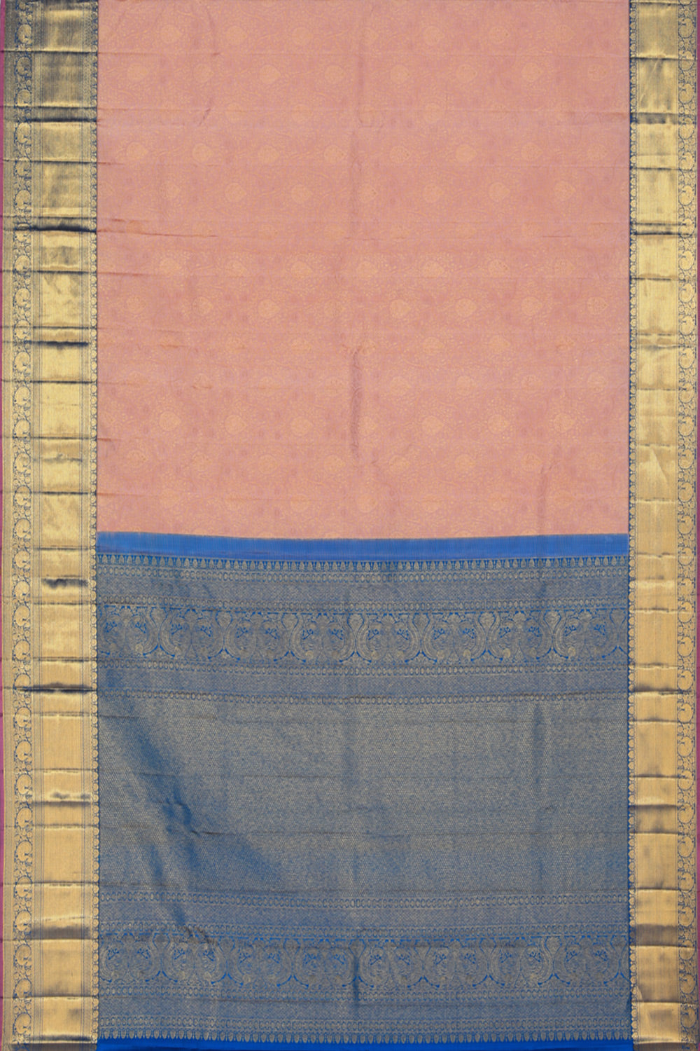 Kanchipattu Brocade Peach Saree