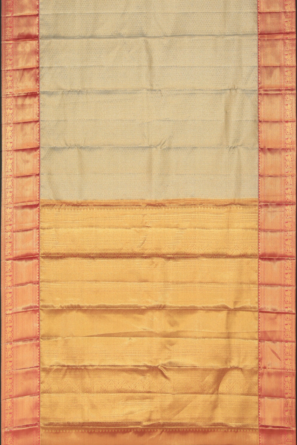 Kanchipattu Tissue Brocade Gold Saree