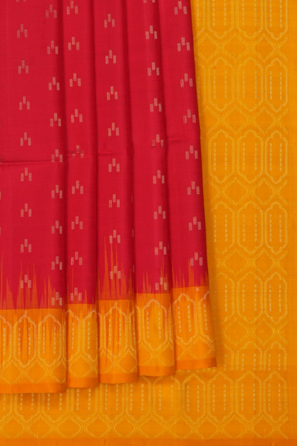 Image of South Silk Red Saree
