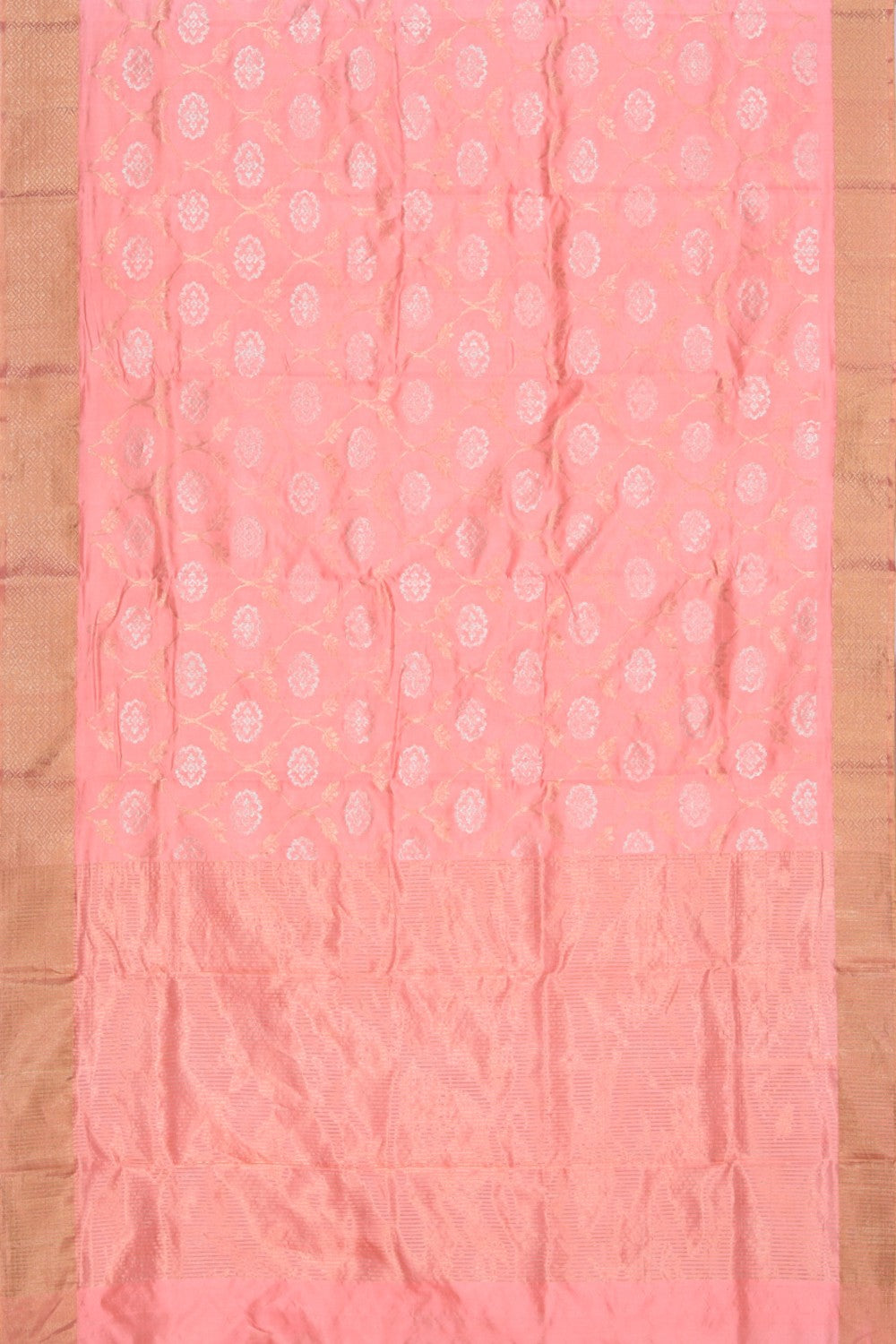 Collection of Chanderi Silk Pink Saree in a gallery layout