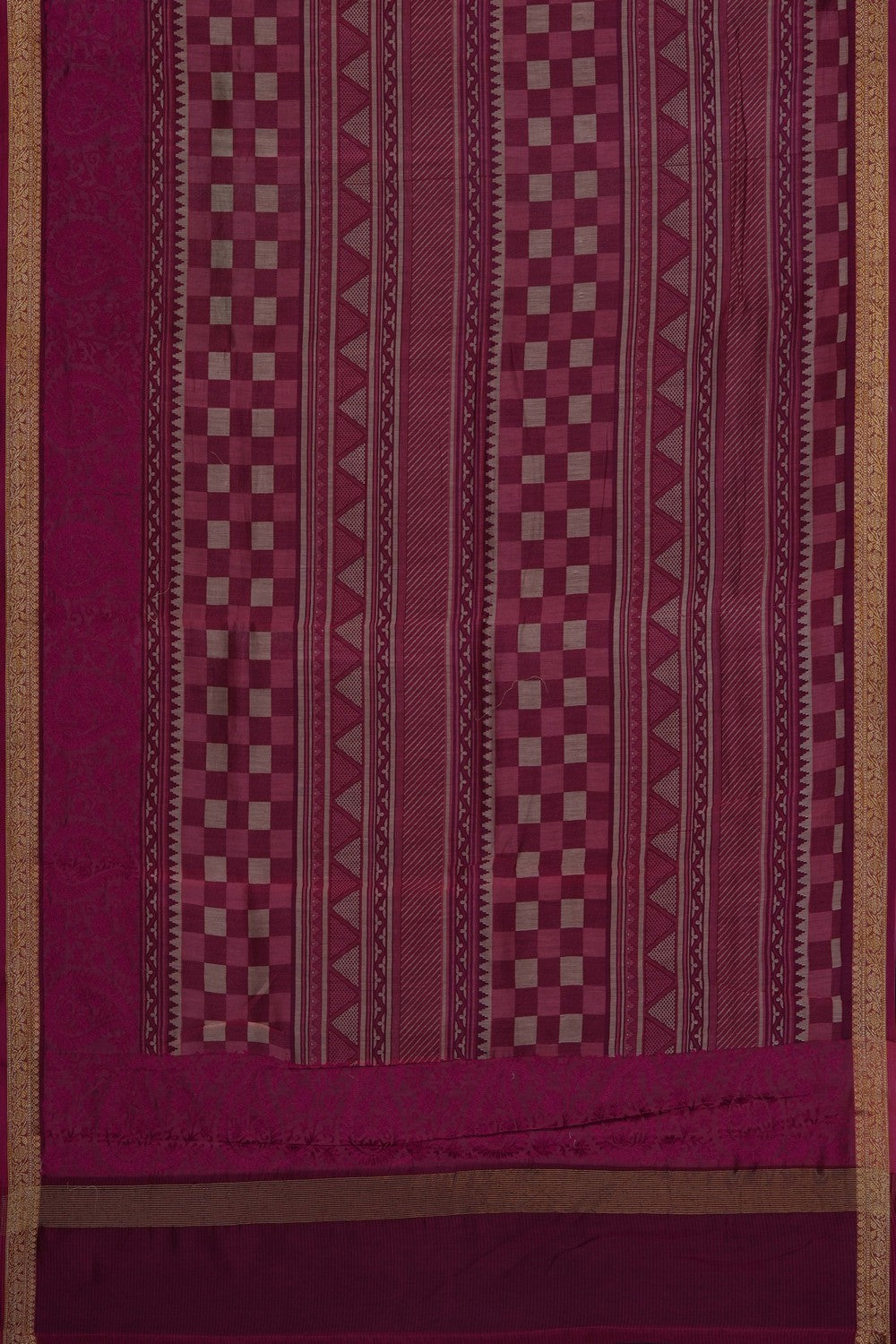 Image of Pink Embroidery Cotton Silk Saree