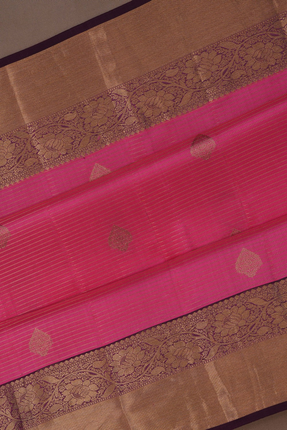 South Silk Pink Saree