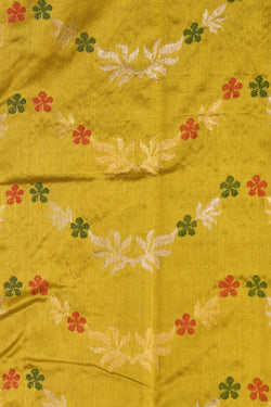 Image of Chanderi Silk Spring Green Saree