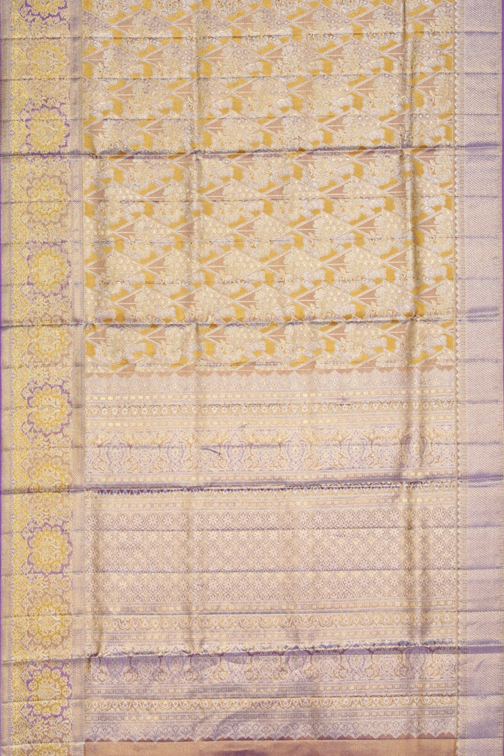 Kanchipattu Brocade Gold Saree