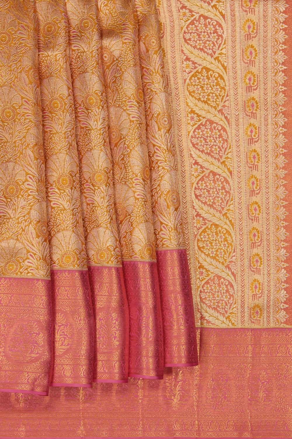 Image of Kanchipuram Tissue Brocade Saree