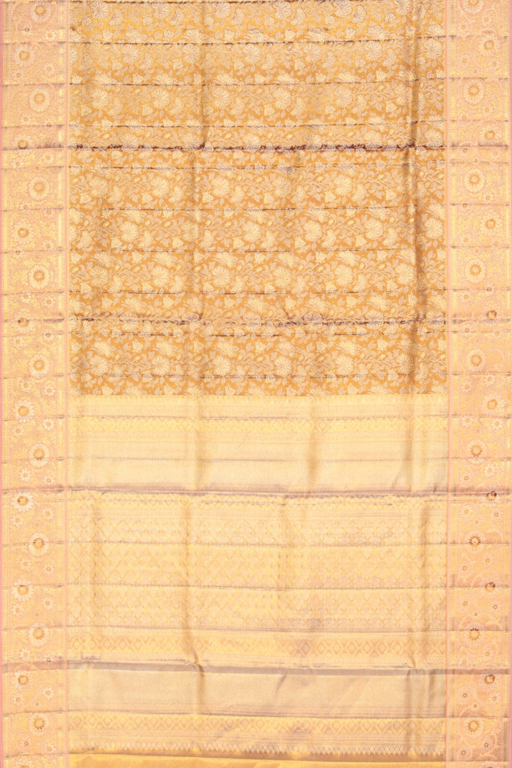 Kanchipattu Brocade Gold Saree