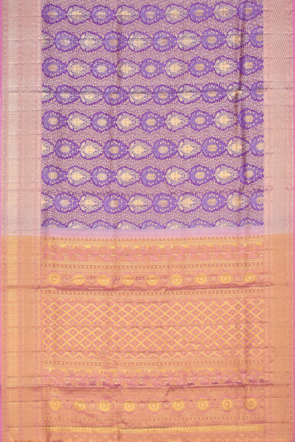 Kanchipattu Brocade Purple Saree