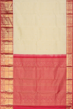 Collection of Kanchipattu Cream Saree in a gallery layout