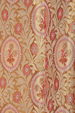 Image of Kanchipattu Tissue Brocade Gold Saree