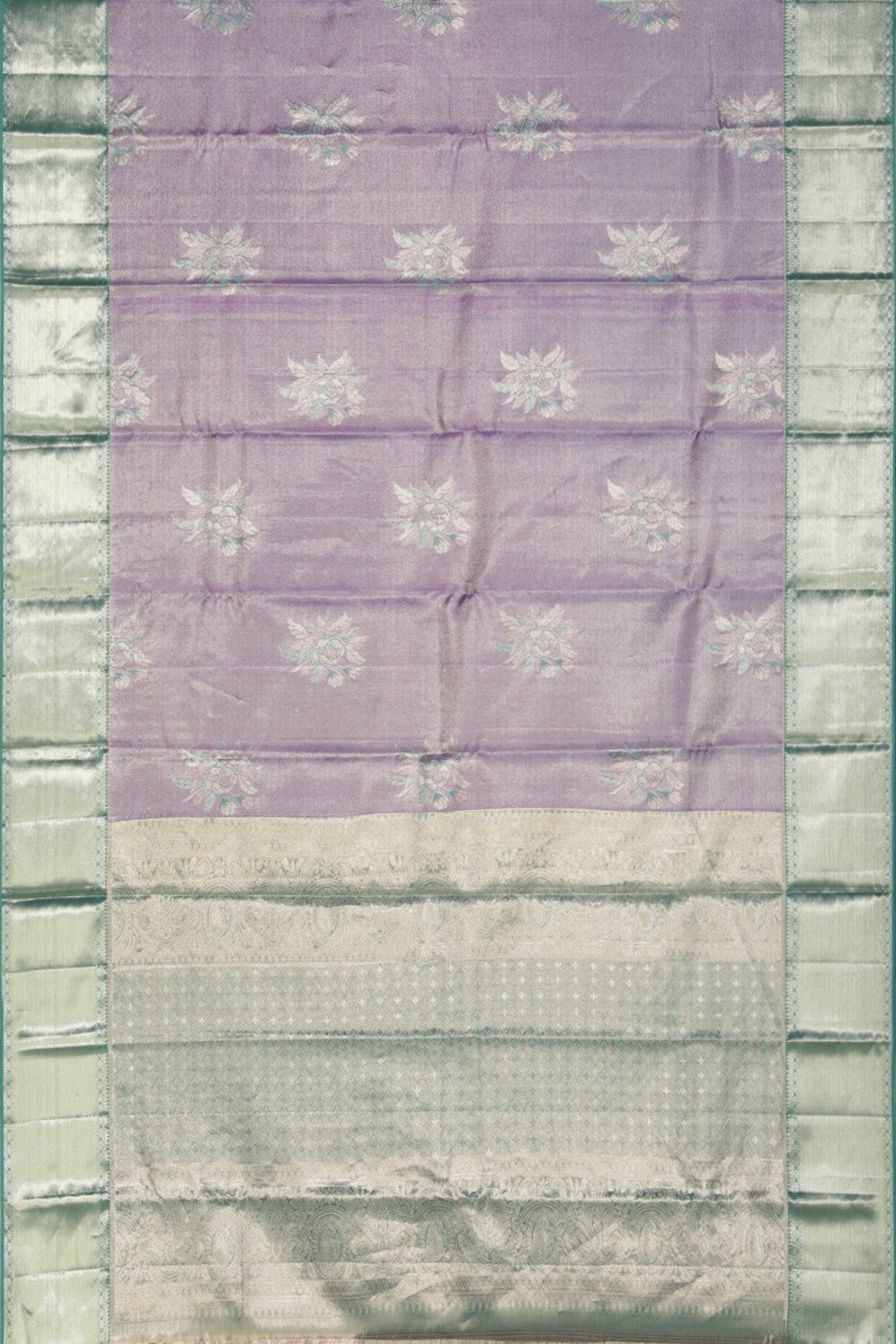 Kanchipattu Tissue Brocade Purple Saree