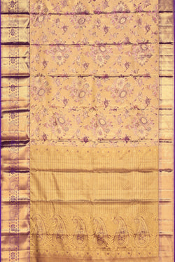 Image of Kanchipattu Tissue Brocade Gold Saree