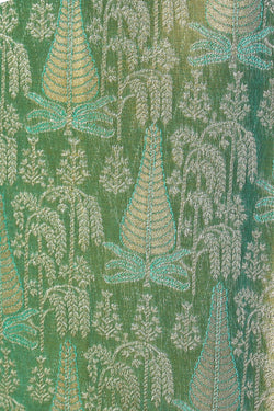 Image of Kanchipattu Tissue Brocade Green Saree