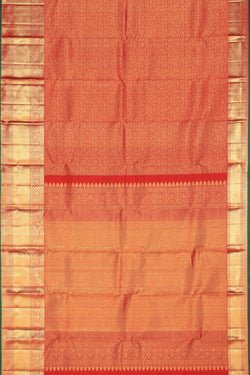 Image of Kanchipattu Brocade Traditional Red Saree