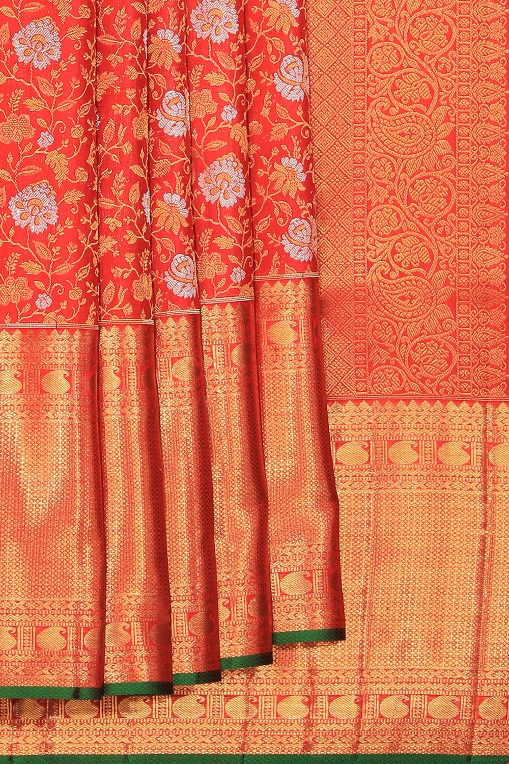 Kanchipattu Brocade Traditional Red Saree