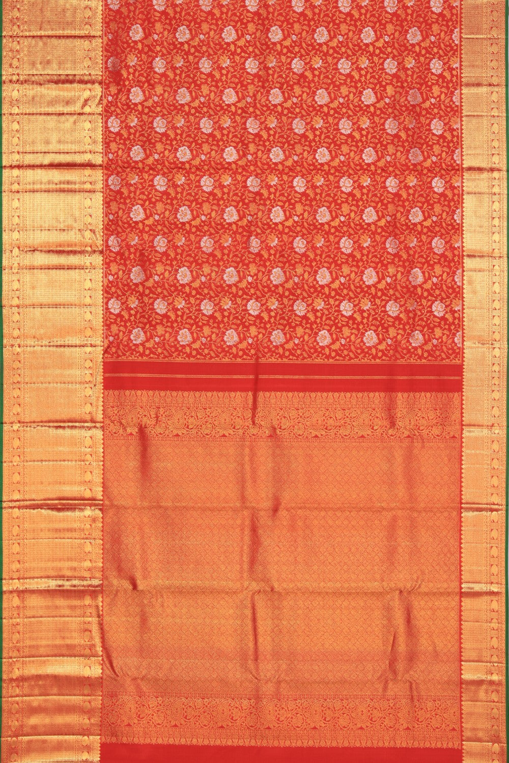 Kanchipattu Brocade Traditional Red Saree