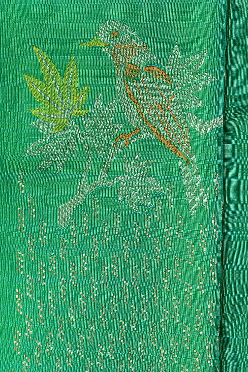 South Silk Sea Green Saree